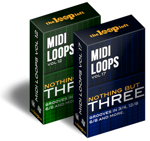The Loop Loft Loop Pack Nothing But Three Bundle - MIDI Drum Loops