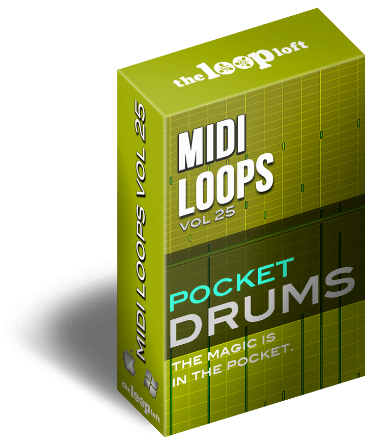 Pocket Drums Vol 1 - MIDI Drum Loops – The Loop Loft