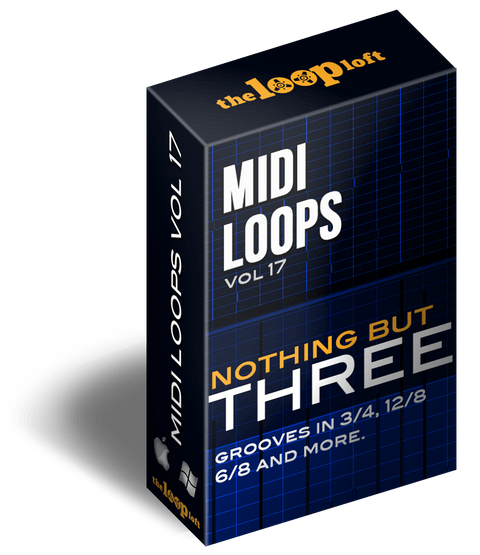 The Loop Loft Loop Pack Nothing But Three Vol 2 - MIDI Drum Loops
